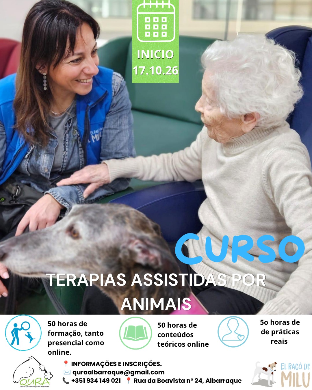 CURSO DE TERAPIA ASSISTIDA POR ANIMAIS, en Portugal